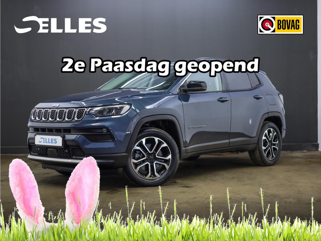 Jeep Compass 4xe 190 Plug-in Hybrid Electric Limited | Camer, Auto's, Jeep, Automaat, Blauw, Leder en Stof, Compass