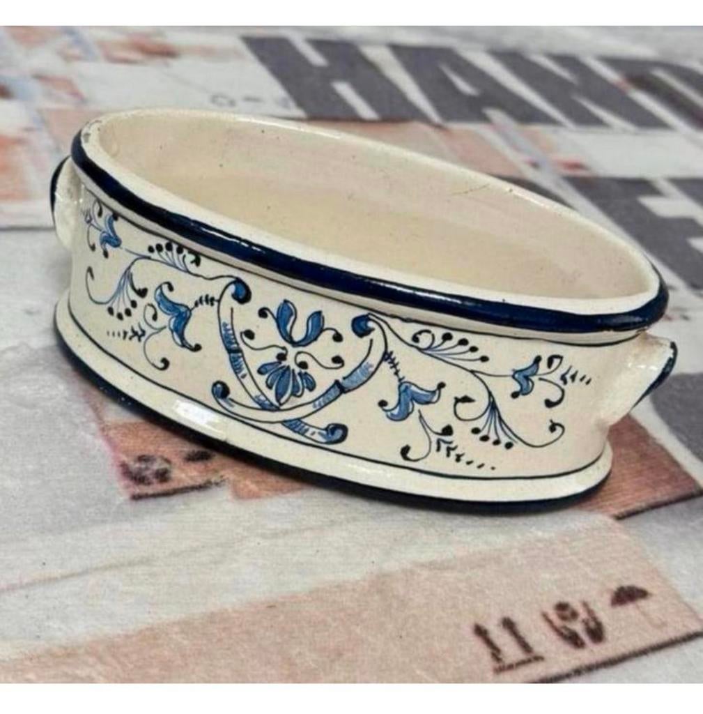 Vintage 20 x 10 CM Delftsblauw plantenbak klein delfts-blauw, Antiek en Kunst, Ophalen of Verzenden