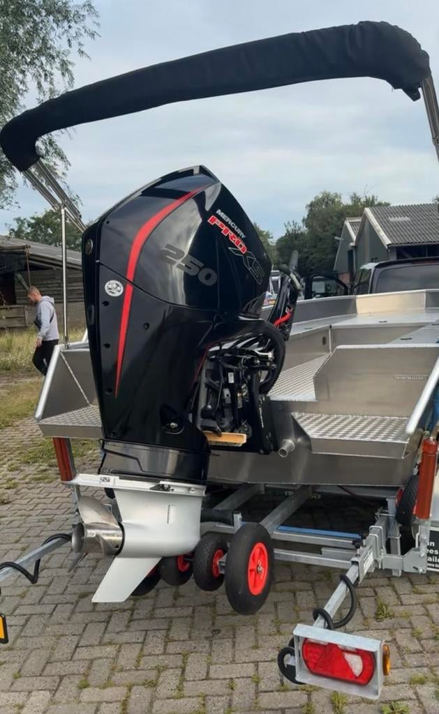 Aluminium boot platbodem speedboot, Watersport en Boten, Vis- en Consoleboten, 70 pk of meer, Aluminium, Ophalen of Verzenden