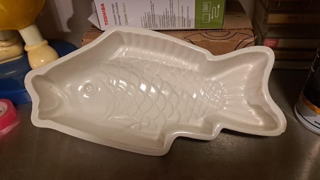 Aardewerk schaal vis 25 cm (Z262-7), Ophalen of Verzenden