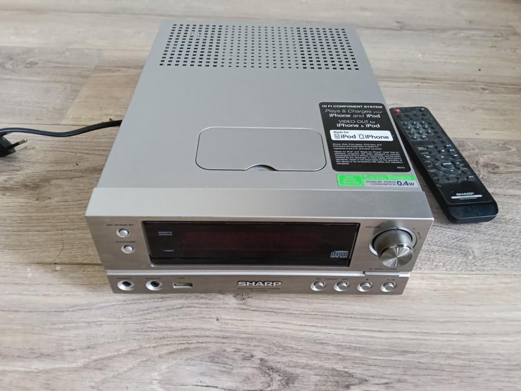 Sharp HIFI Component System met iPod/iPhone Dock, Audio, Tv en Foto, Stereo-sets, Gebruikt, Cd-speler, Sharp, Microset, MP3-aansluiting