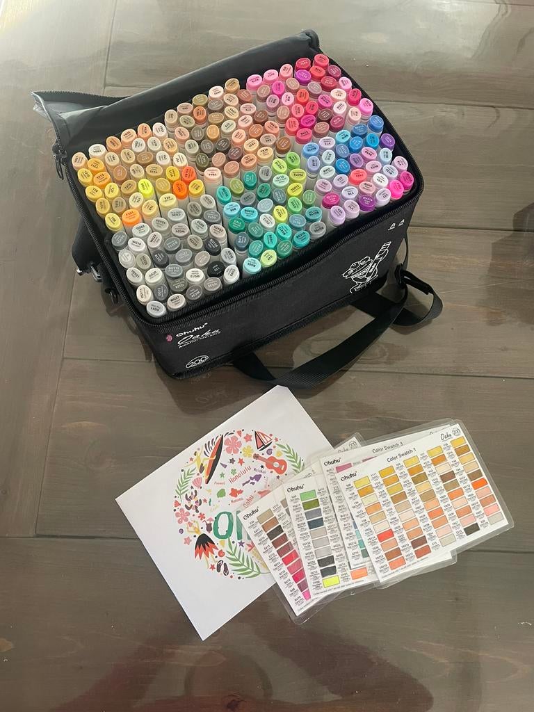 Ohuhu markers 200 stuks, Ophalen of Verzenden, Zo goed als nieuw, Potlood of Stift