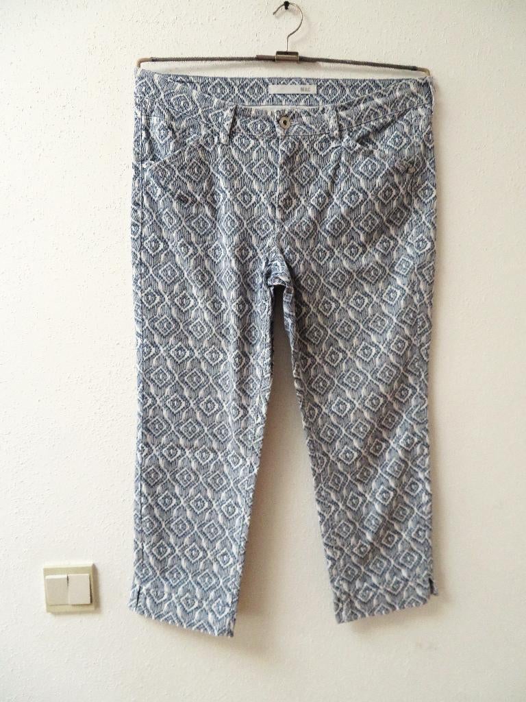 A41 MAC kuit broek blauw wit maat 42, Blauw, MAC, Maat 42/44 (L), Ophalen of Verzenden