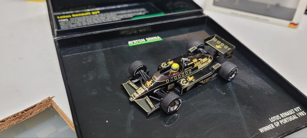 Minichamps Lotus Renault 98T Ayrton Senna, Hobby en Vrije tijd, Modelauto's | 1:43, Ophalen of Verzenden, Zo goed als nieuw, Auto