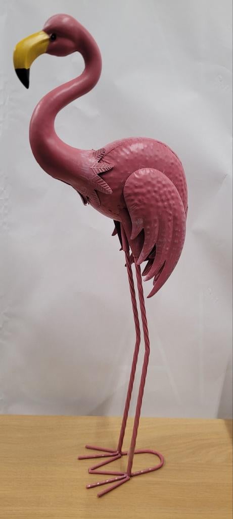 8 Roze flamingo's decoratie metaal, Ophalen of Verzenden