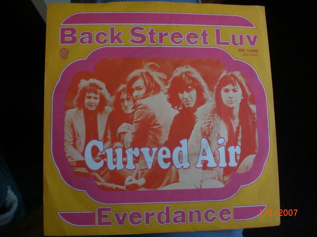 single Curved Air Back Street Love / Everdance, Cd's en Dvd's, 7 inch, Single, Ophalen of Verzenden, Zo goed als nieuw