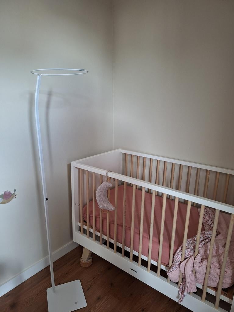 Sluierstandaard voor wiegje of ledikant - Wit, compleet, Ophalen, Ledikant