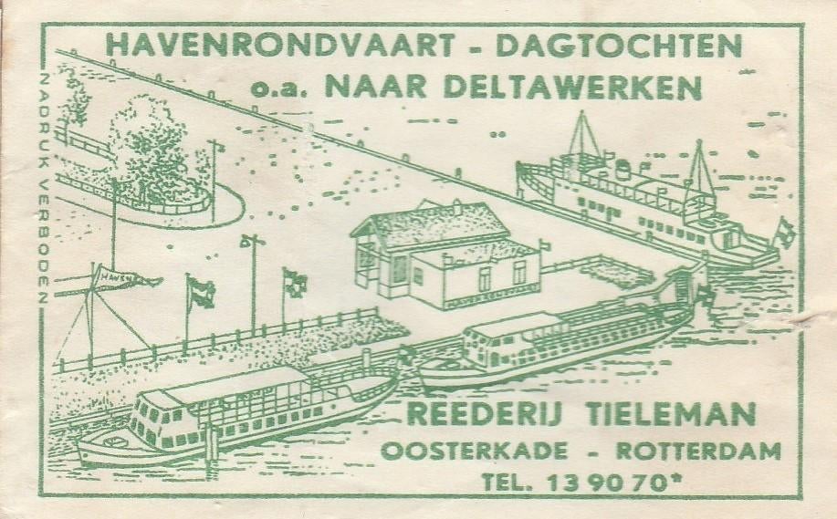 Deltawerken reederij Tieleman Oosterkade Rotterdam, Ophalen of Verzenden