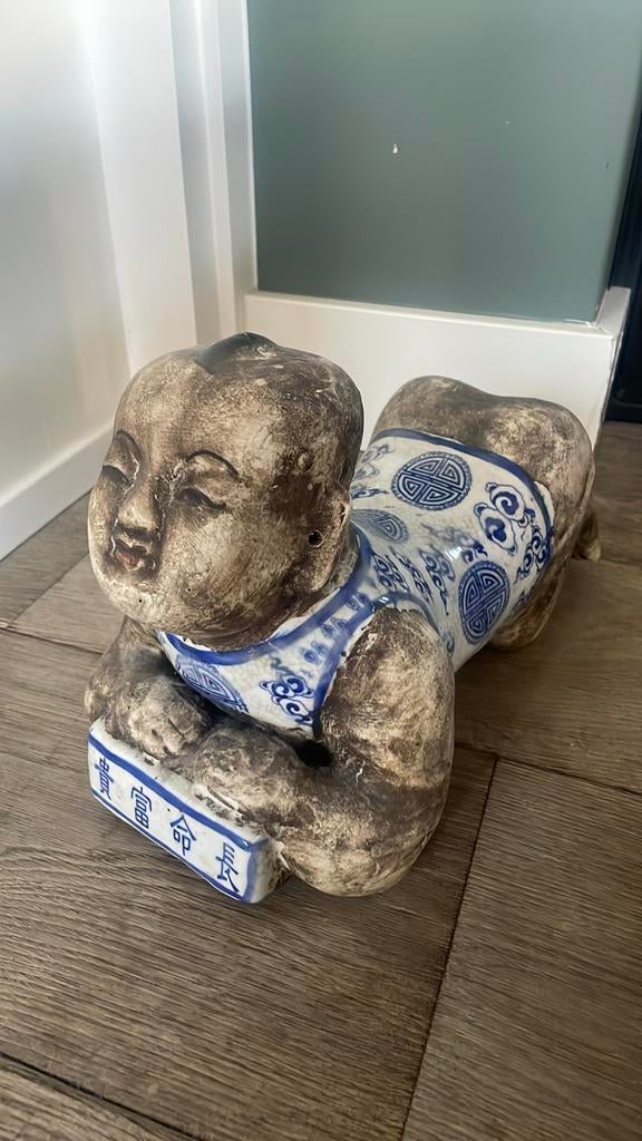 Chinees beeldje van een baby, Verzamelen, Beelden en Beeldjes, Ophalen of Verzenden, Gebruikt, Mens