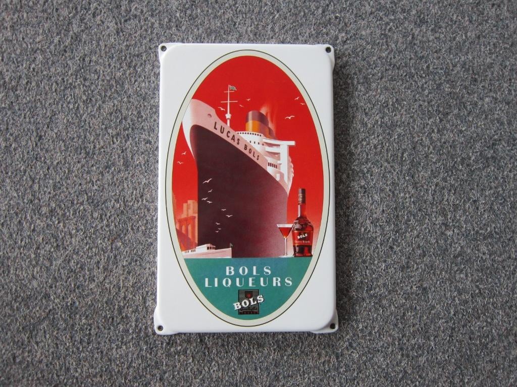 BOLS EMAILLE RECLAMEBORD, Ophalen, Gebruikt, Reclamebord