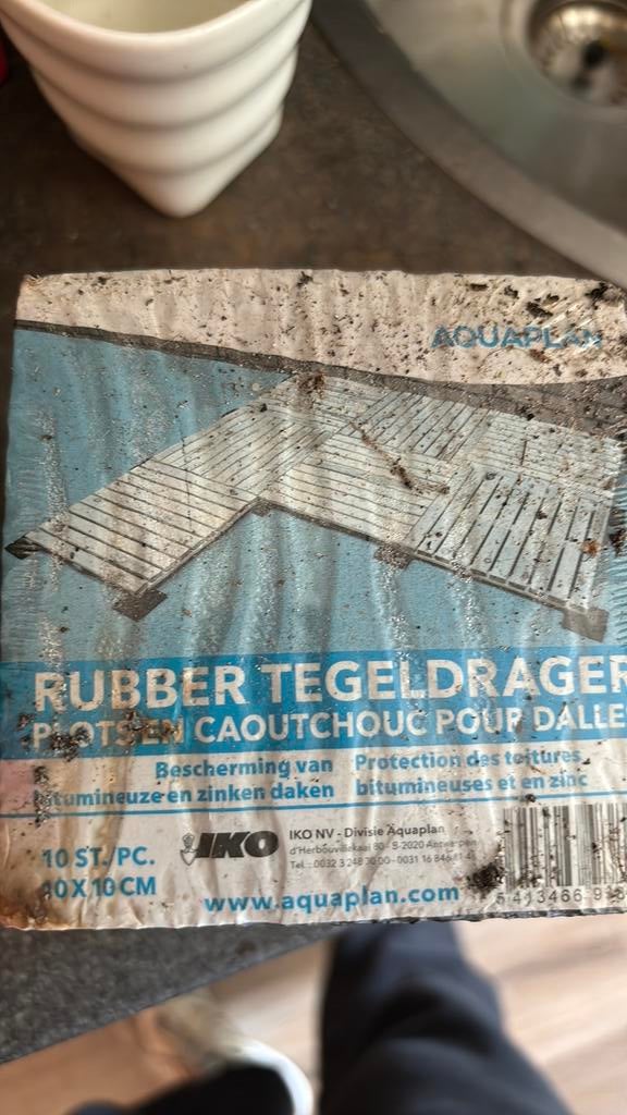 Gratis rubberen tegeldragers, Ophalen of Verzenden, Zo goed als nieuw, Overige materialen