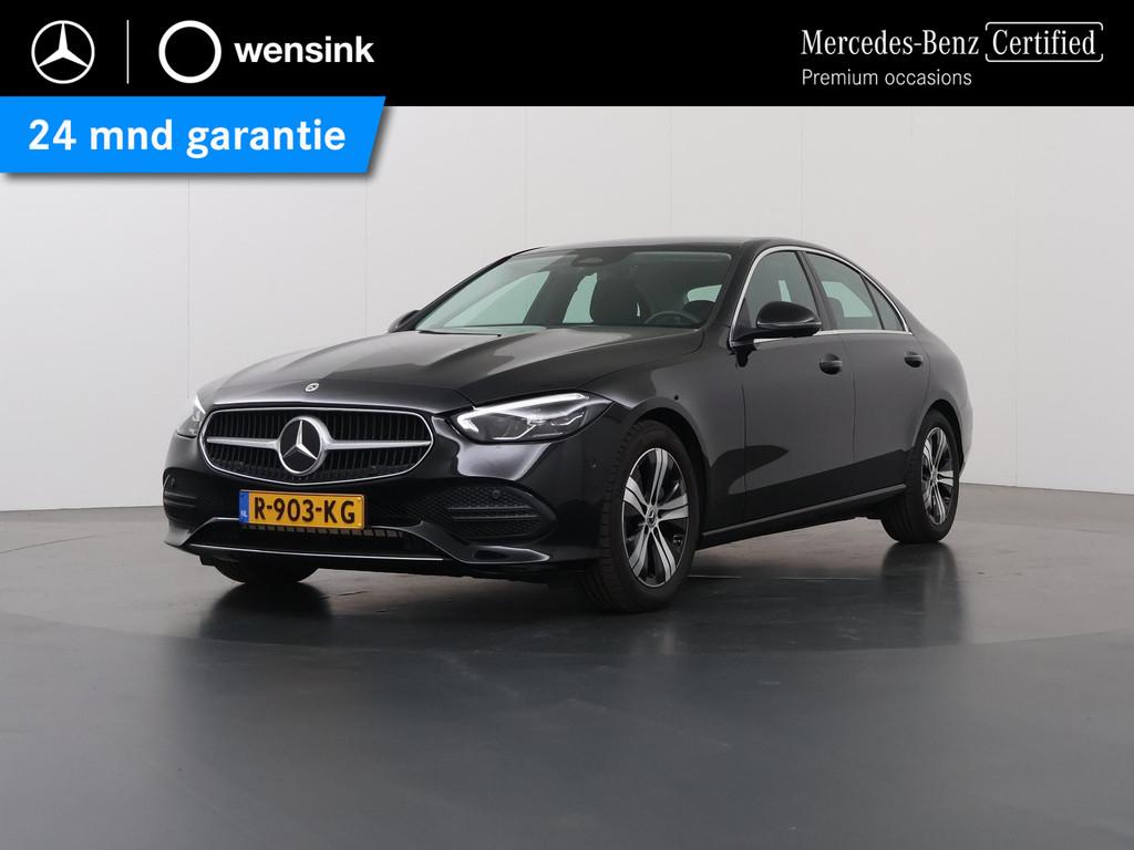 Mercedes-Benz C-klasse 180 Luxury Line | Keyless Go | Stoelv, Auto's, 4 cilinders, Zwart, Bedrijf, 170 pk