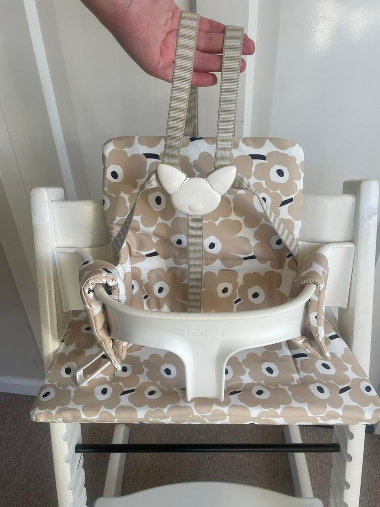 Origineel Stokke Tripp Trapp tuigje/harnas + bevestiging, Kinderen en Baby's, Kinderstoelen, Zo goed als nieuw, Meegroeistoel