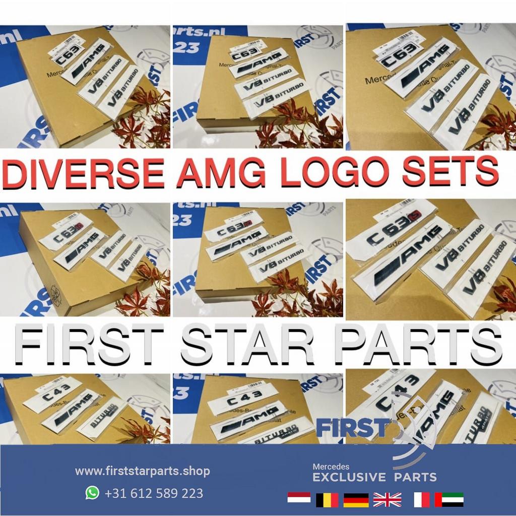 W164 W166 ML LOGO SET CHROOM EMBLEMEN SET Mercedes ML KLASSE, Auto-onderdelen, Gebruikt, -, Ophalen of Verzenden, -