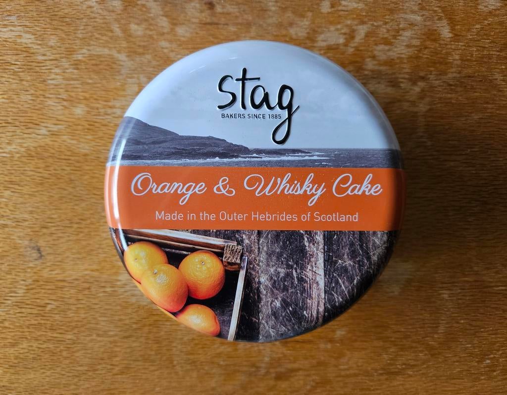 Stag Orange & Whisky Cake blik, Verzamelen, Ophalen of Verzenden, Gebruikt, Overige, Overige merken