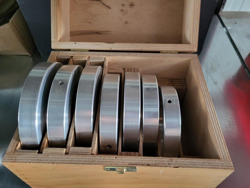 Aanloopringen set 40mm voor freesmachine, Ophalen of Verzenden, Gebruikt, Elektrisch, Overige soorten