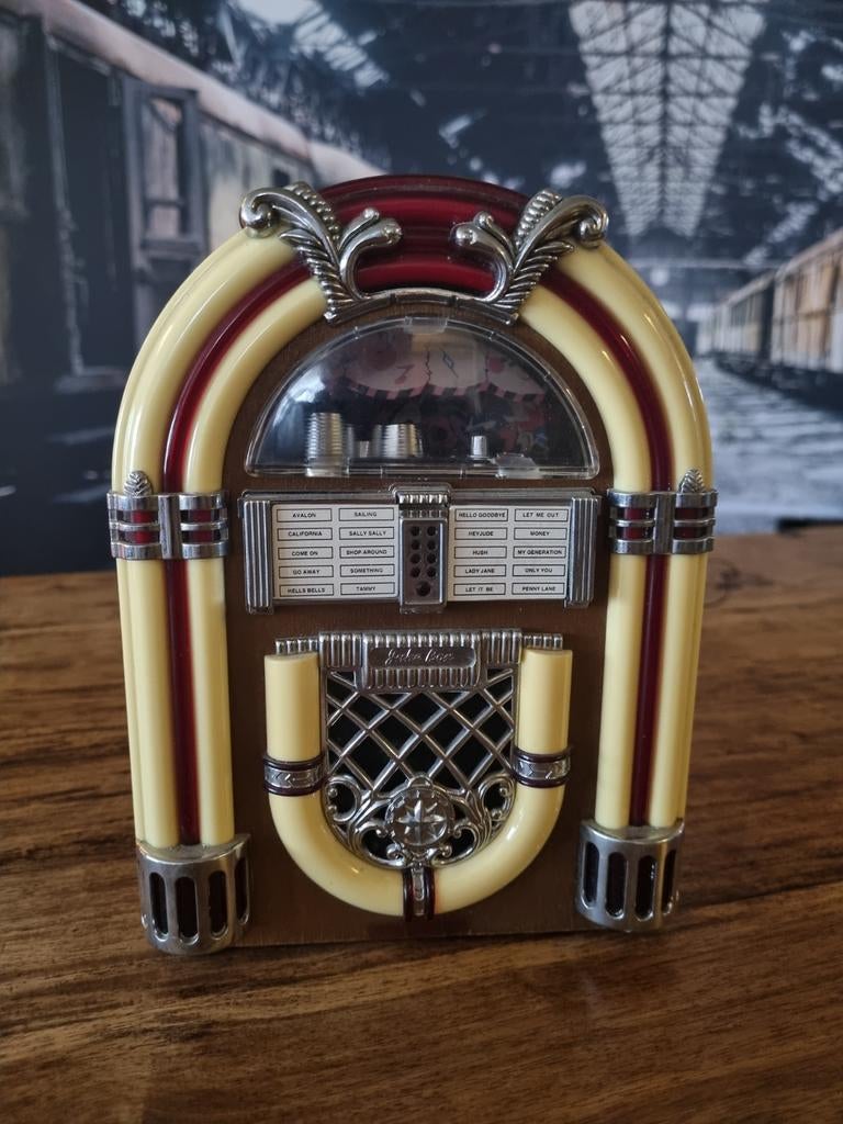 Schattige mini Jukebox Decoratie - Retro Stijl, Ophalen of Verzenden, Gebruikt, 1970 tot heden, Overige merken