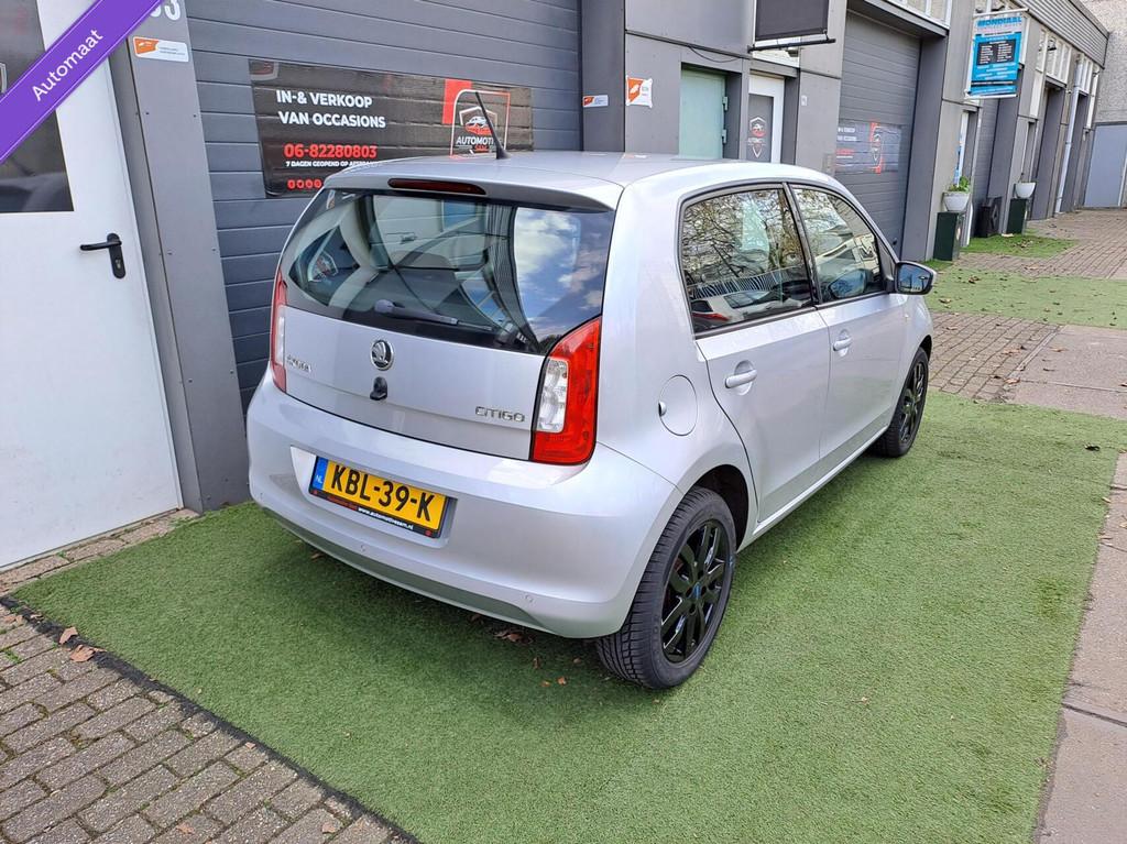Skoda Citigo 1.0 Arctic Air 5DRS 2014 Automaat Airco Navi, Gebruikt, Bedrijf, Grijs, 999 cc