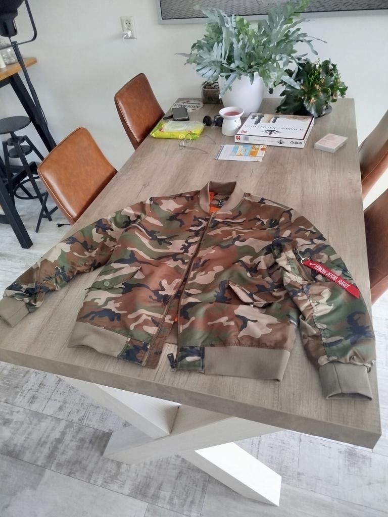 Camo bomber jas 5xl, Kleding | Heren, Ophalen of Verzenden, Zo goed als nieuw, Overige maten
