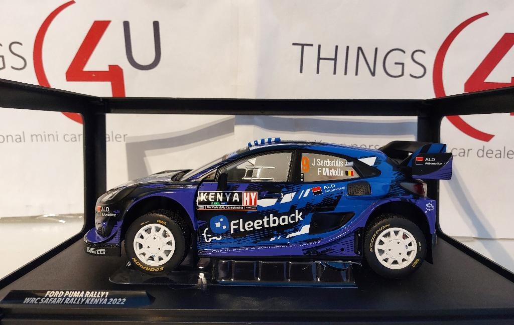Solido 1:18 Ford Puma Rally 1 No.9, WRC Rally Kenia 2022, Hobby en Vrije tijd, Modelauto's | 1:18, Ophalen of Verzenden, Nieuw
