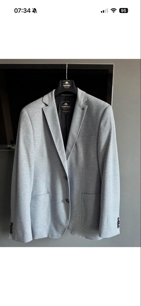 Campbell Colbert maat 50, Kleding | Heren, Kostuums en Colberts, Ophalen of Verzenden, Zo goed als nieuw, Maat 48/50 (M), Grijs