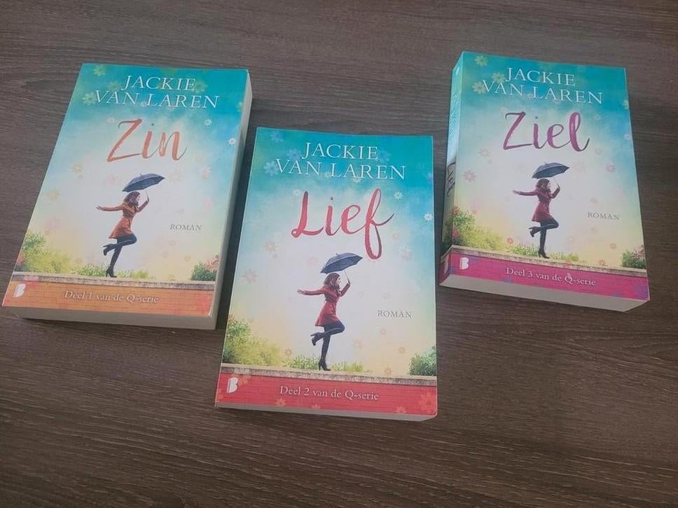 Jackie van Laren - Q-serie: Zin, Lief, Ziel (3 boeken), Boeken, Ophalen of Verzenden, Nieuw, Jackie van Laren