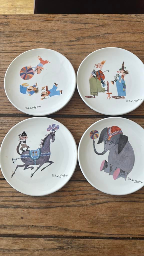 Fiep westerdorp bordjes veda, Ophalen of Verzenden