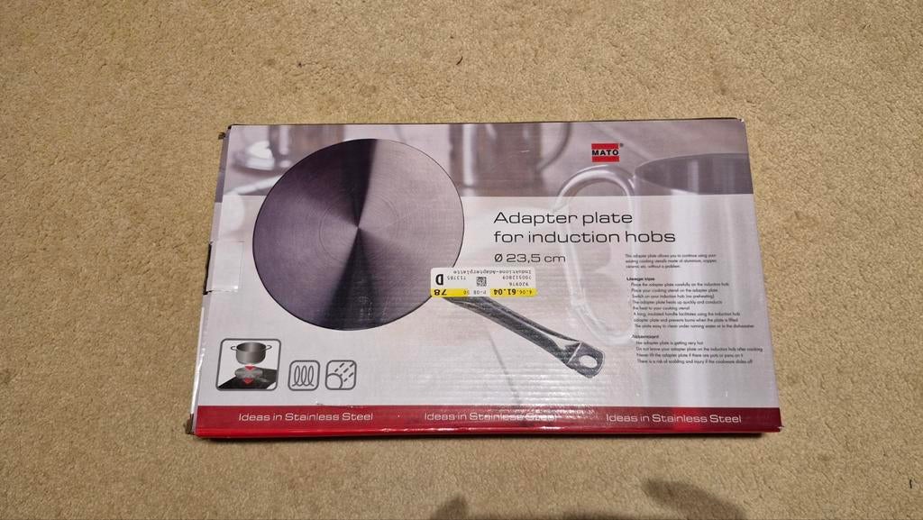 Inductiekookplaat adapter, Ophalen of Verzenden, Nieuw