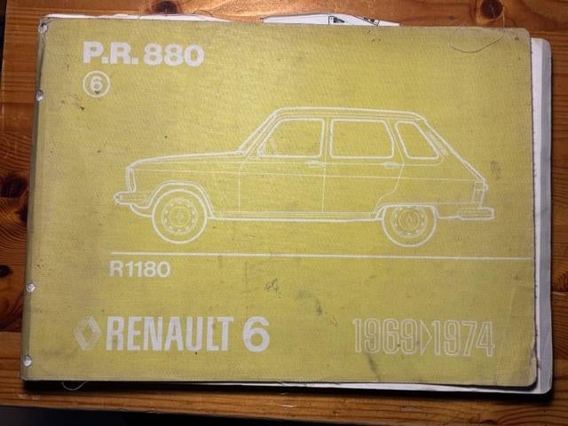 Werkplaatsboek Renault 6, Auto diversen, Ophalen of Verzenden