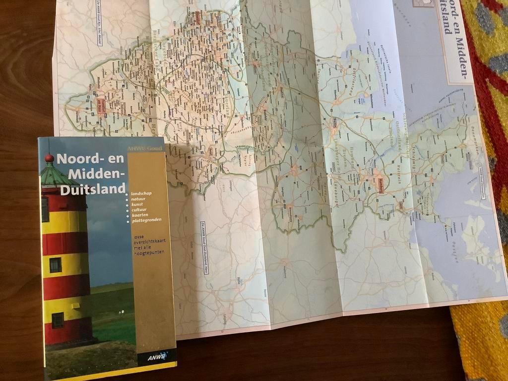 Duitsland NOORD MIDDEN ANWB GOUD reisgids 406pg + kaart, Boeken, Reisgidsen, Europa, Ophalen of Verzenden, Zo goed als nieuw, Reisgids of -boek