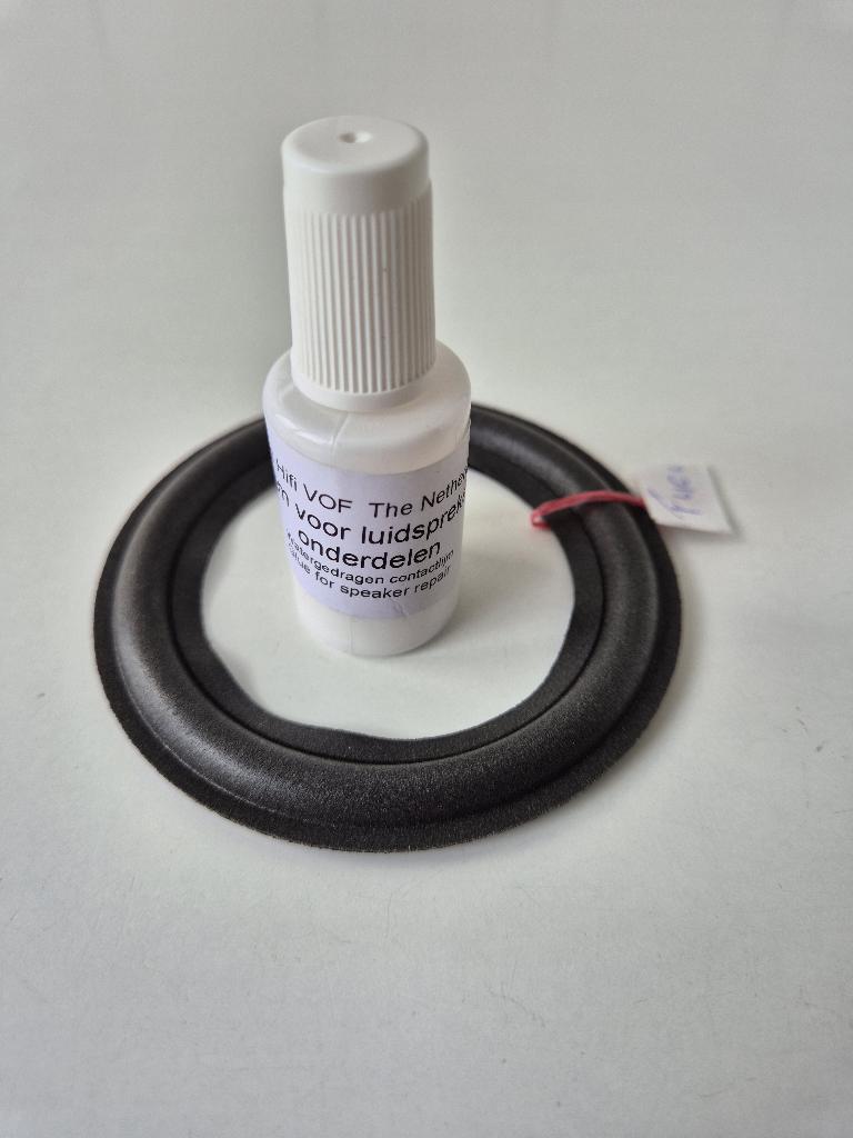 speaker reparatie lijm + nieuwe foamrand voor 4 inch, Overige merken, Nieuw, Ophalen of Verzenden, Minder dan 60 watt