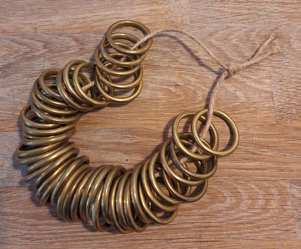 Oude franse gordijnringen, 43 stuks, Antiek en Kunst, Ophalen of Verzenden