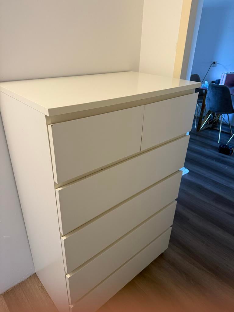 Malm ladekast met 6 lades, Ophalen, Overige materialen, Gebruikt, 5 laden of meer