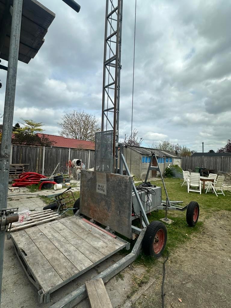 Bouwlift 8 meter, Doe-het-zelf en Verbouw, Ophalen, Gebruikt