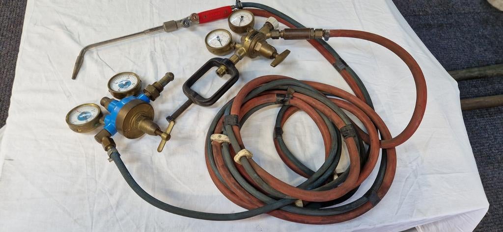 Complete acetyleen lasbranderset, Doe-het-zelf en Verbouw, Ophalen of Verzenden, Gebruikt, Overige typen