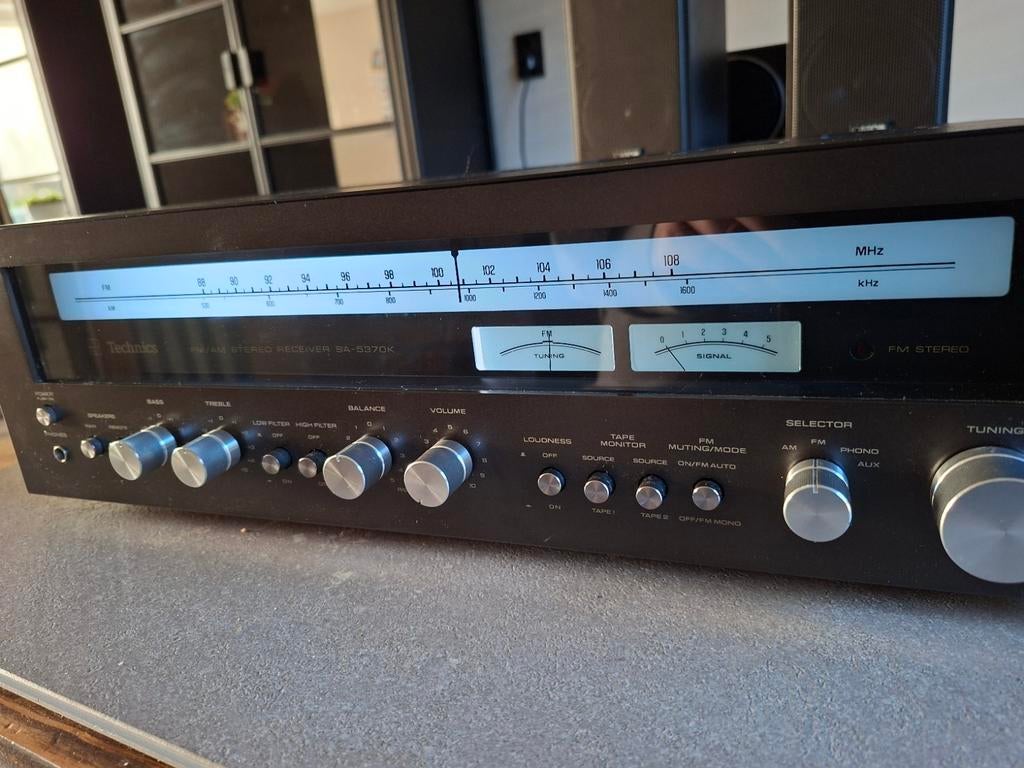 Technics SA-5370K Receiver - Zware en goed werkende staat, Gebruikt, 60 tot 120 watt, Stereo, Ophalen