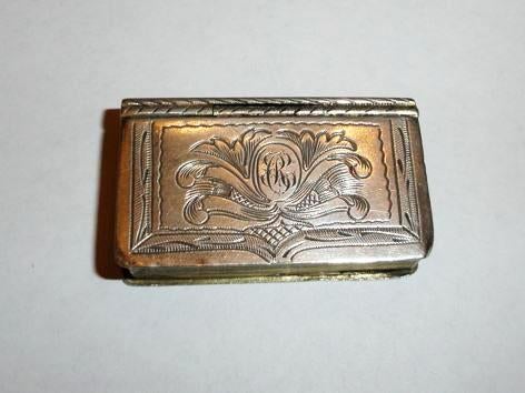 Doosje Zilver Zwavelstokdoosje Snuifdoosje Biedermeier, Verzenden, Zilver