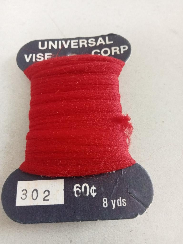 Poly Yarn Vliegbindmateriaal - Rood (8 yards), Watersport en Boten, Hengelsport | Vliegvissen, Overige typen, Ophalen of Verzenden