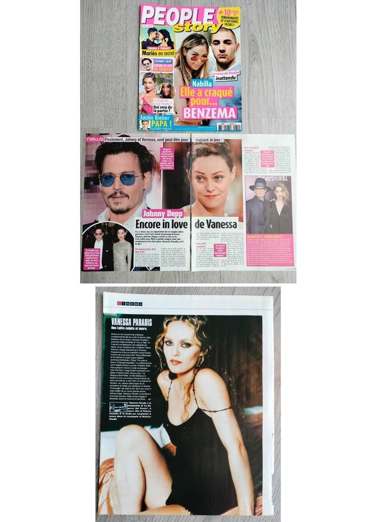 Vanessa Paradis tijdschrift artikelen, Verzenden, Zo goed als nieuw, Boek, Tijdschrift of Artikel