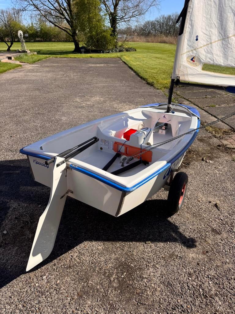 Mooie Optimist, Watersport en Boten, Open zeilboten, Ophalen, Geen motor, Optimist, Minder dan 3 meter