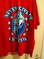 Tshirt never give up xxl, Ophalen of Verzenden, Zo goed als nieuw, Shirt