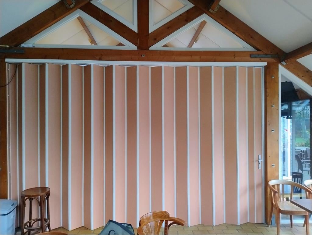 Harmonica scheidingswand - 2.77 x 4.12 m, Ophalen, Gebruikt