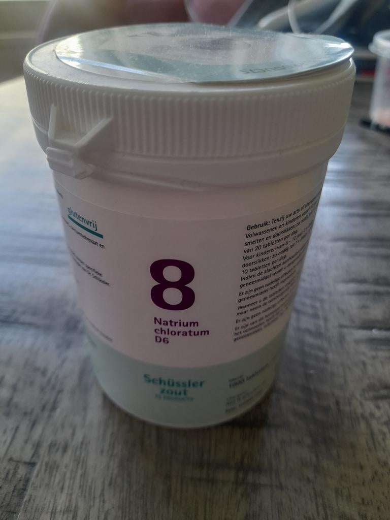Schussler Celzouten nr 8 Natrium Chloratum D6 Ongeopend, Ophalen of Verzenden, Nieuw, Poeder of Drank