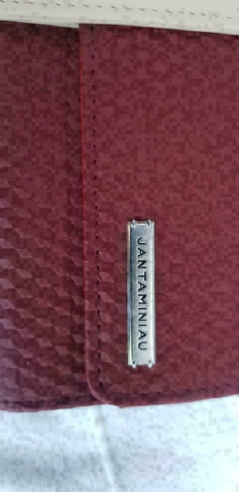 JAN TAMINIAU rood PU leder avondtasje make- up KLM (E132), Ophalen of Verzenden, -, -, -