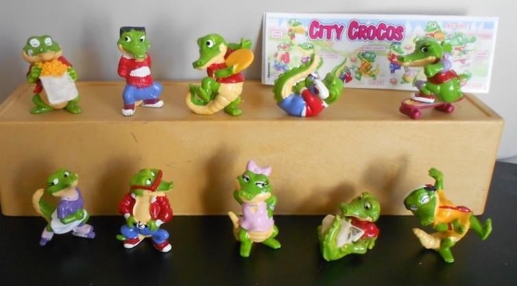 Kindersurprise : Die Crazy / City Crocos uit 1992 = Krokodil, Ophalen of Verzenden, Zo goed als nieuw, Overige typen