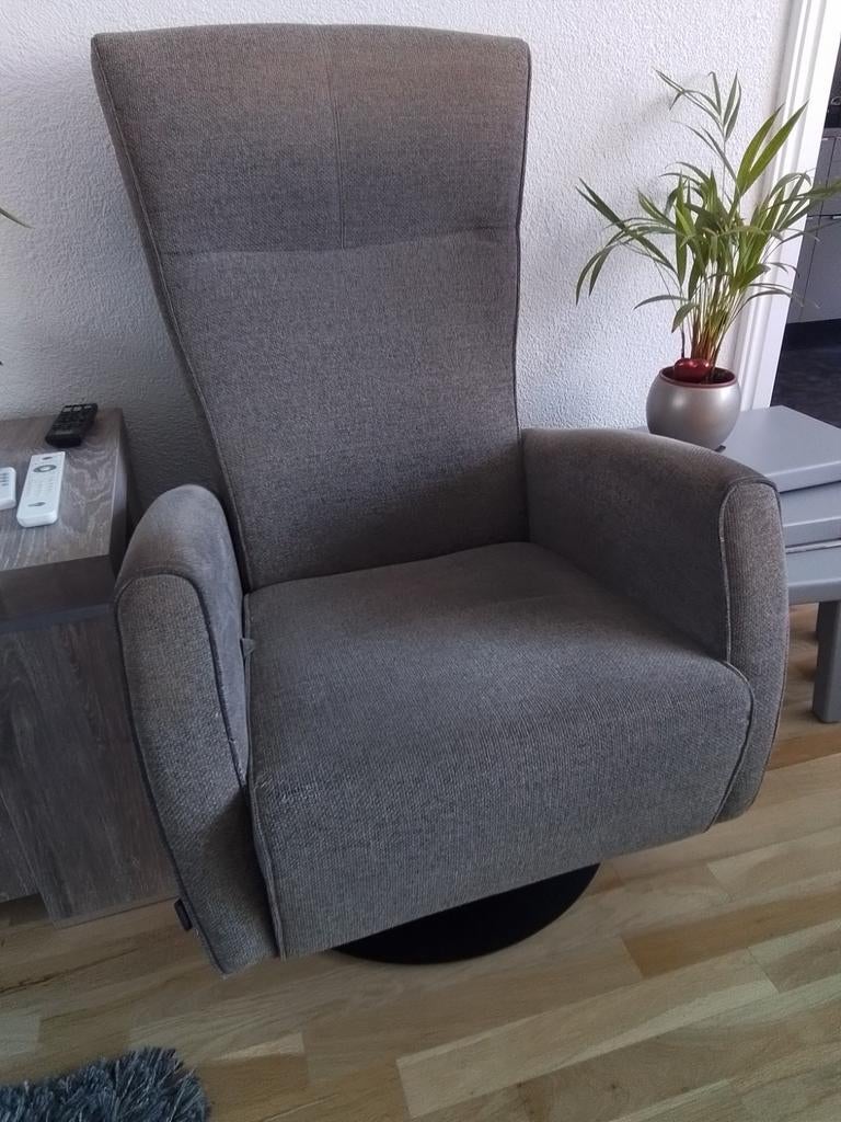 Relax stoel + hocker, Huis en Inrichting, Fauteuils, Ophalen, 50 tot 75 cm
