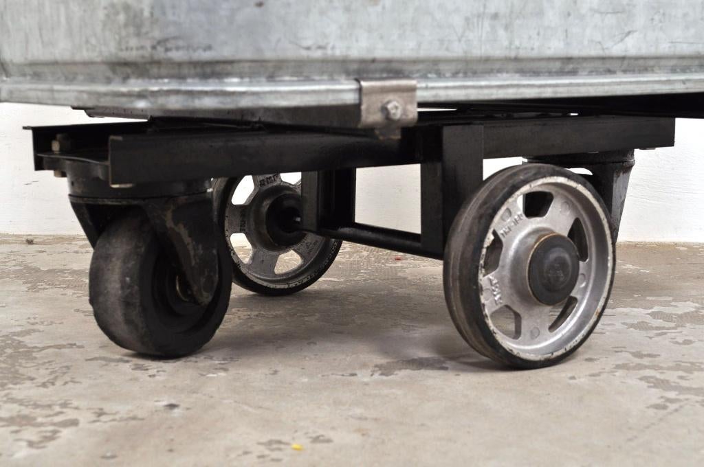 Zinken kar plantenbak haardhoutbak bak, Ophalen of Verzenden, Gebruikt