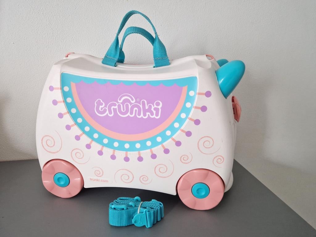 Trunki kinderkoffer unicorn, Ophalen, Hard kunststof, Minder dan 50 cm, Zo goed als nieuw