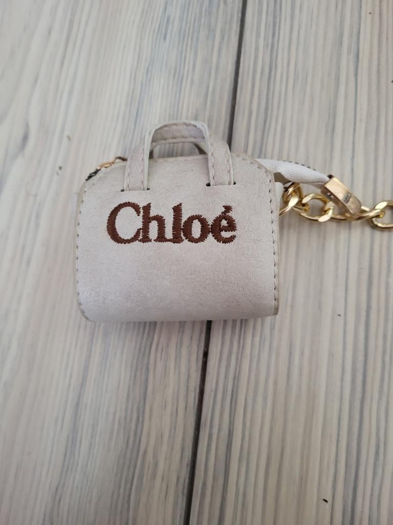 Klein zandkleurig Chloe tasje - 8x6cm, Ophalen of Verzenden, Nieuw, Beige, Overige typen