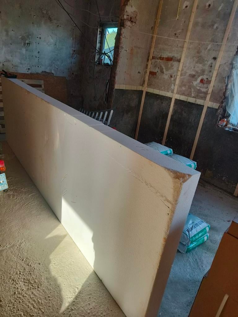 3x EPS isolatie plaat 15cm 150mm 4000x1220mm 14.5m2 totaal, Ophalen of Verzenden, Piepschuim (Tempex), 15 m² of meer